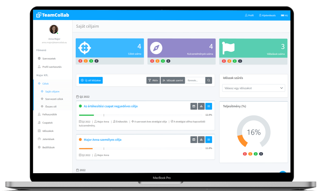 app-my-objectives OKR szoftver